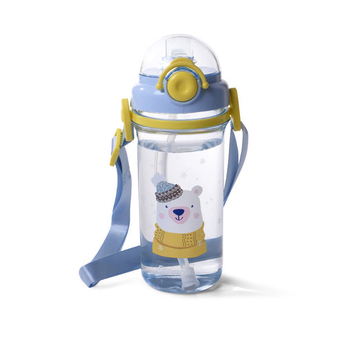 Water Bottle Plastic 460ml Blue
