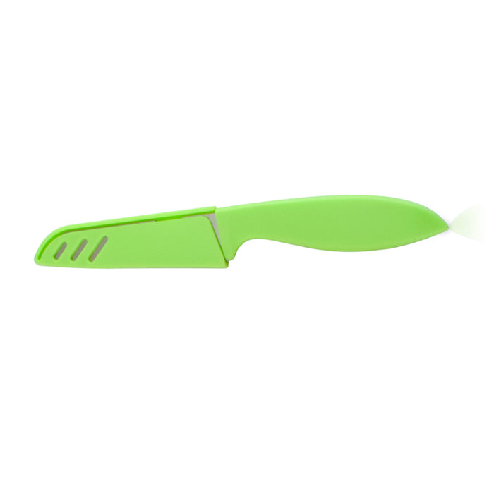 Utility Knife with Sheath 10 cm Green