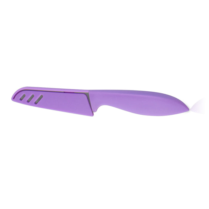 Utility Knife with Sheath 10 cm Violet