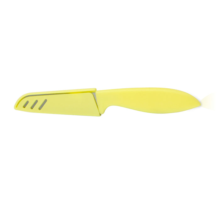 Utility Knife with Sheath 10 cm Yello