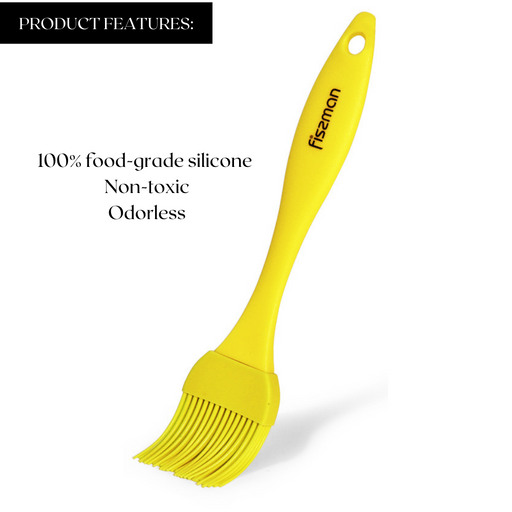 Brush 8" 20 cm (silicone) Yellow