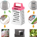 3 Inch 4-Sided MINI Grater (Stainless Steel) Pink