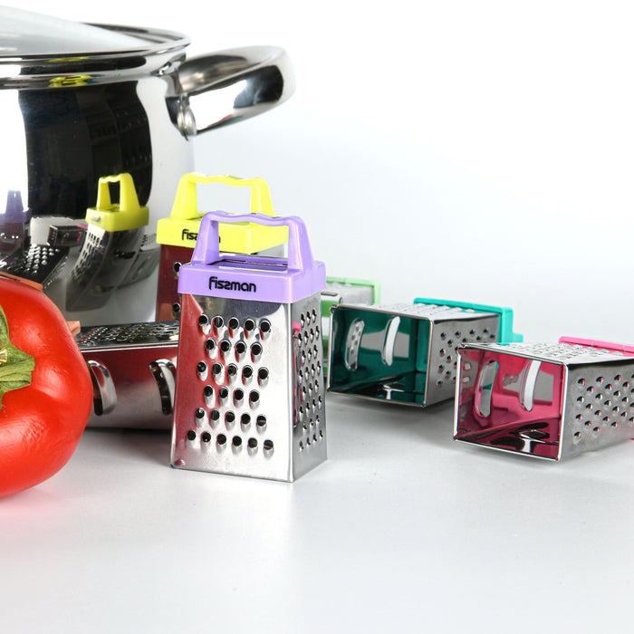 3 Inch 4-Sided MINI Grater (Stainless Steel) Green