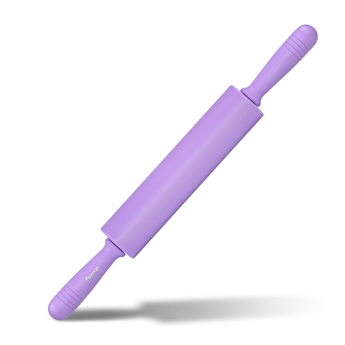 Rolling Pin Silicone Lightweight Purple 47x5x5cm