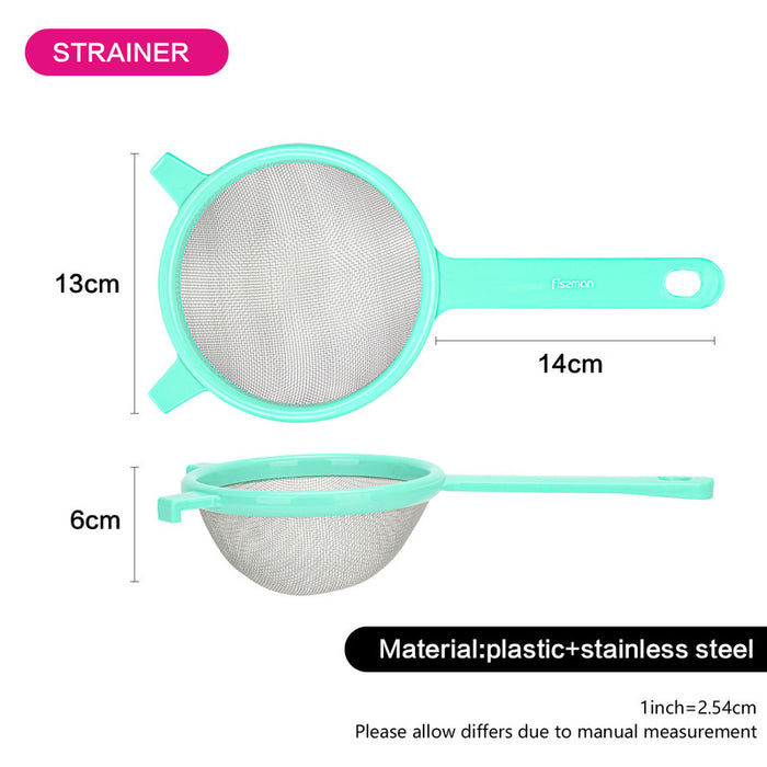 Strainer with handle 14 cm (plastic)