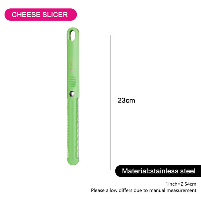 Stainless Steel Cheese Slicer 23cm Green