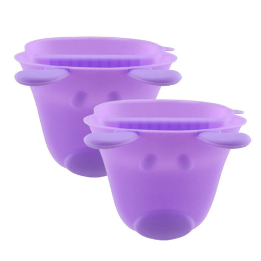 Silicone Pot Holder with Puppy Head Shape Set of 2 Purple
