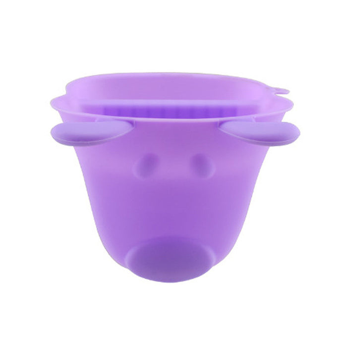Silicone Pot Holder with Puppy Head Shape Set of 2 Purple