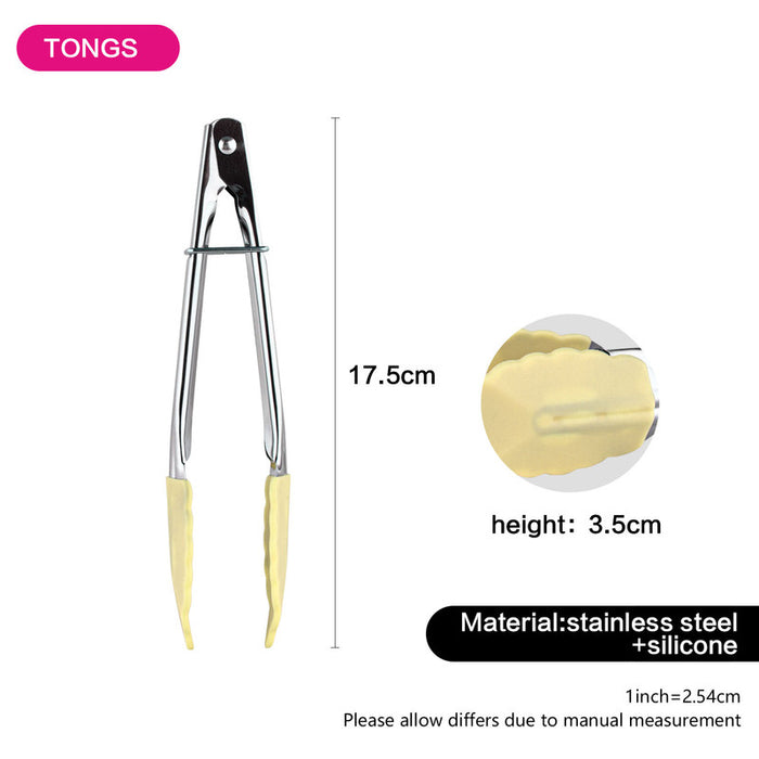 Tongs 17 cm (stainless steel silicone)