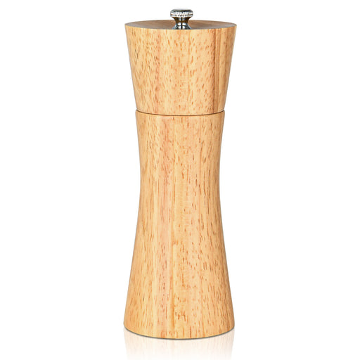 Rook shape Salt & pepper mill 16x5.5 cm (Rubber wood body with ceramic grinder)