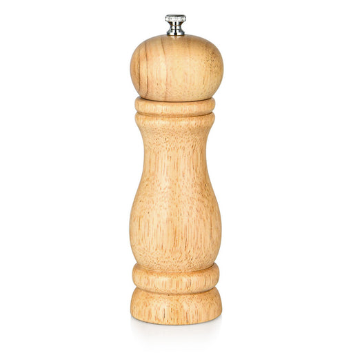 Salt and Pepper Mill 15x6cm Rook Shape Light Brown Wooden Style