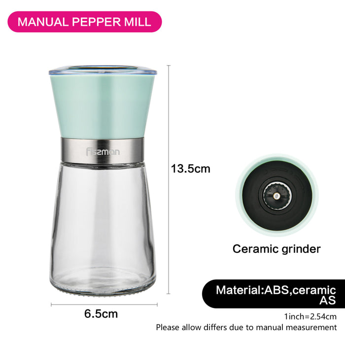 Salt & pepper mill 13 cm 160 ml (ceramic grinder)