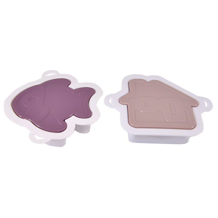 Set Of 2 Plunger Cookie Or Fondant Cutters (Plastic)