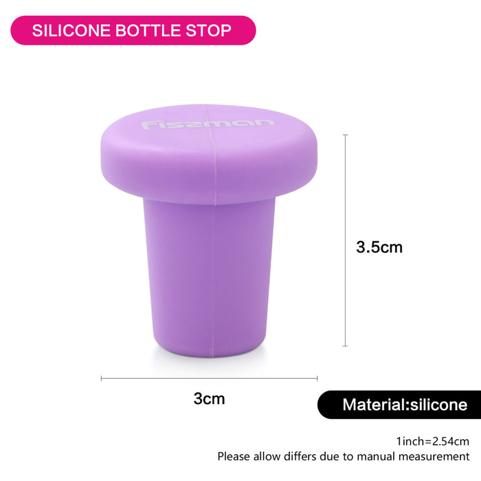 سدادة زجاجات (سيليكون) 3.5 سم (24 قطعة في كل أنبوب PVC)