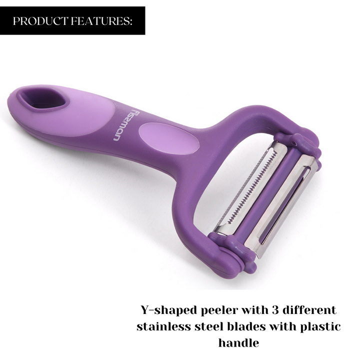 Y-shaped peeler  (Stainless steel) Violet