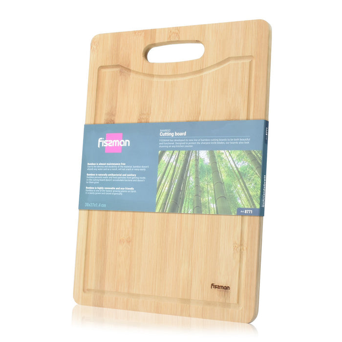 Bamboo Cutting Board 38x27x1.4cm