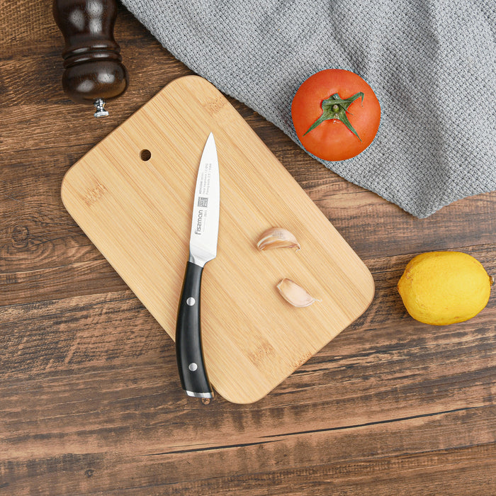 Set of 6 cutting boards 23x15x1 cm with a stand (Bamboo)