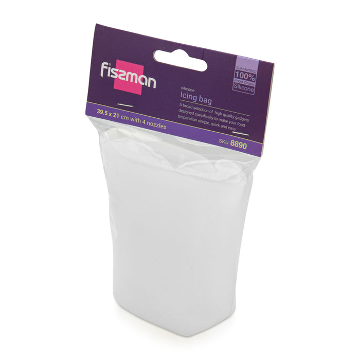 Icing Bag With 4 Nozzles 39.5x21cm