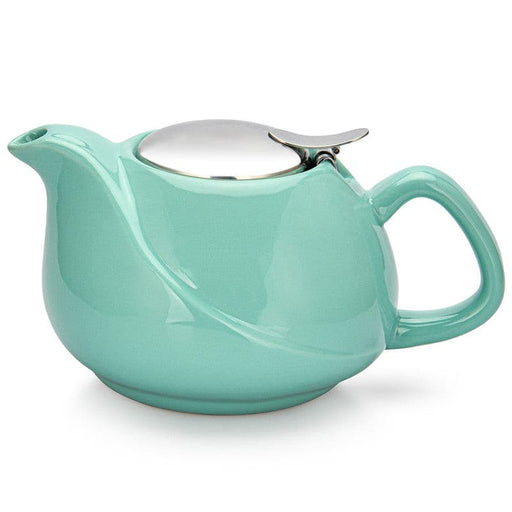 Teapot 750 ml with a metal strainer AQUAMARINE (ceramic)