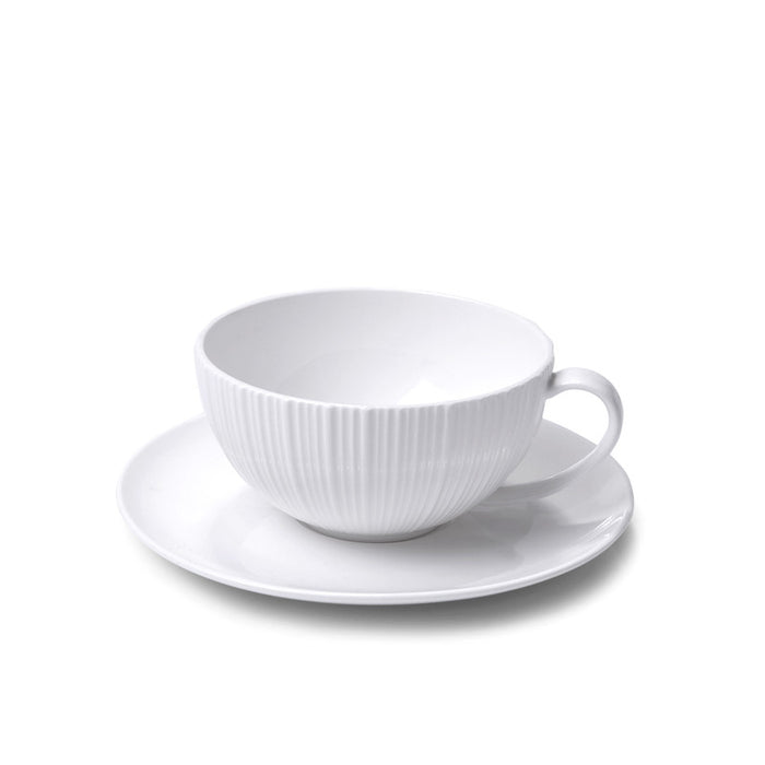 Cup And Saucer ELEGANCE WHITE 250ml (Porcelain)