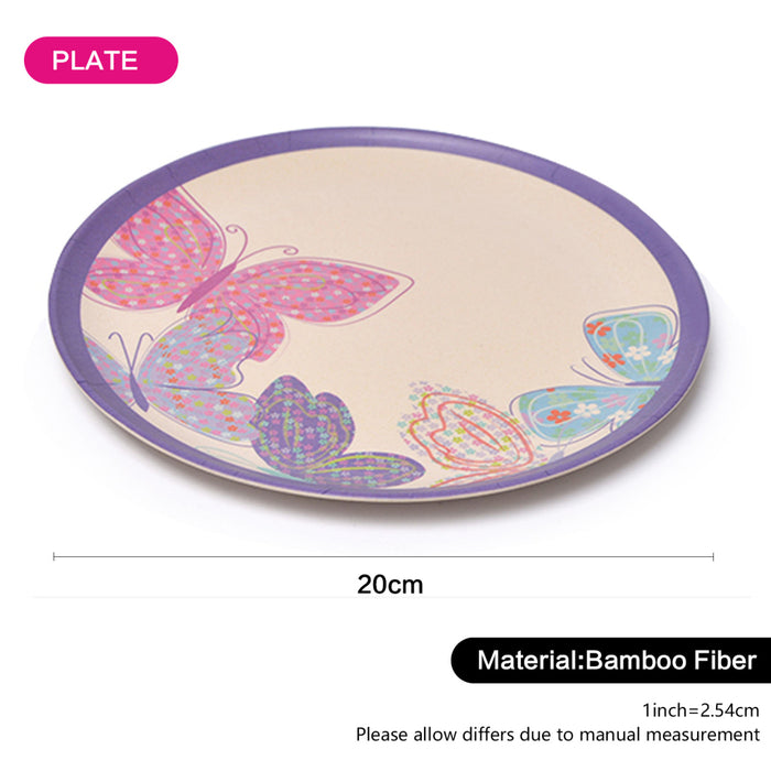 Plate 20 cm FLOWER (Bamboo fibre) 1 pc