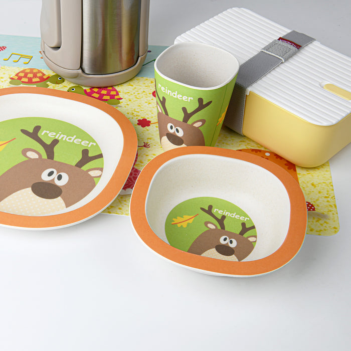 Dinner set DEER 3 pcs (Bamboo fibre)