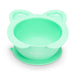 Silicon Bowl With Suction Anti Slip Cup 15x14x6cm  300ml Green