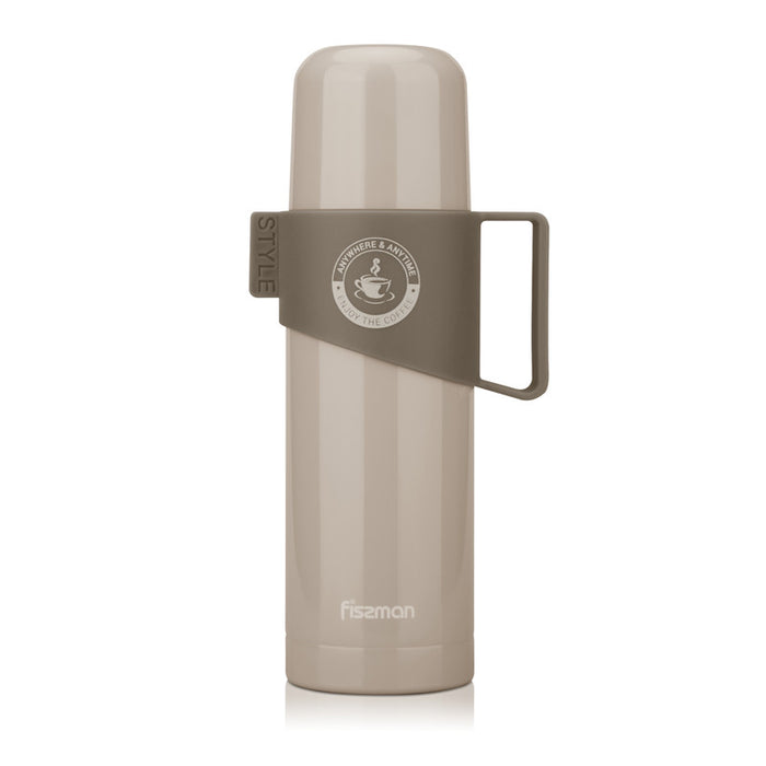 Thermos Flask Stainless Steel Bottle With Non Slip Plastic Handle 350ml