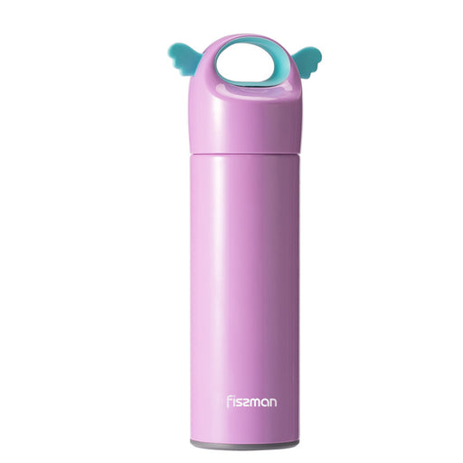 Stainless Steel Double Wall Vacuum Thermos Bottle Light Lilac Angel 400ml