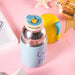 Double Wall Cute Pill Vacuum Bottle Stainless Steel (Yellow And Blue) 350ml