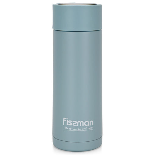 Double Wall Vacuum Flask 390ml Blue (Stainless Steel)