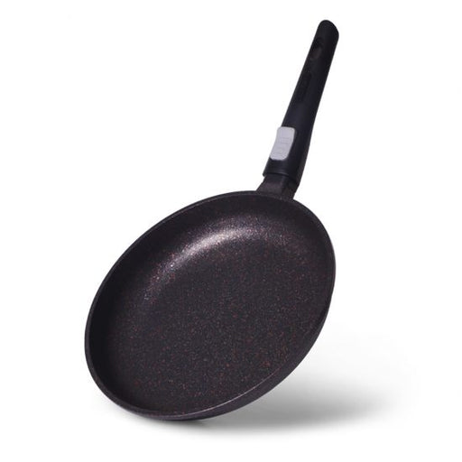 مقلاة 28x5.0 سم ريبوستو مع مقبض قابل للفصل مع قاعدة تحفيز (ألومنيوم مع طبقة طلاء غير لاصقة)