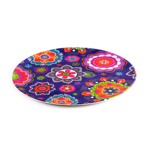 1 - Piece Plate Purpur Series 28cm Bamboo Fibre