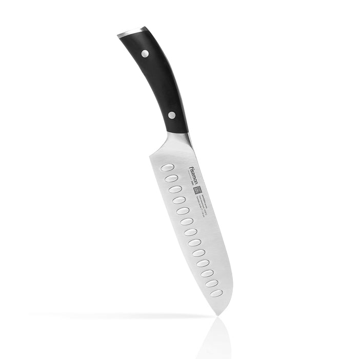 Santoku Knife with raised dots KOYOSHI with German Stainless Steel 7-inch