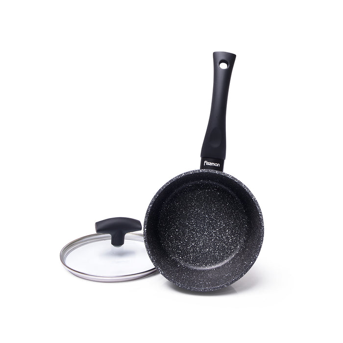 Sauce Pan with glass lid FIORE 16x8.5cm/1.45 LTR with Induction Bottom