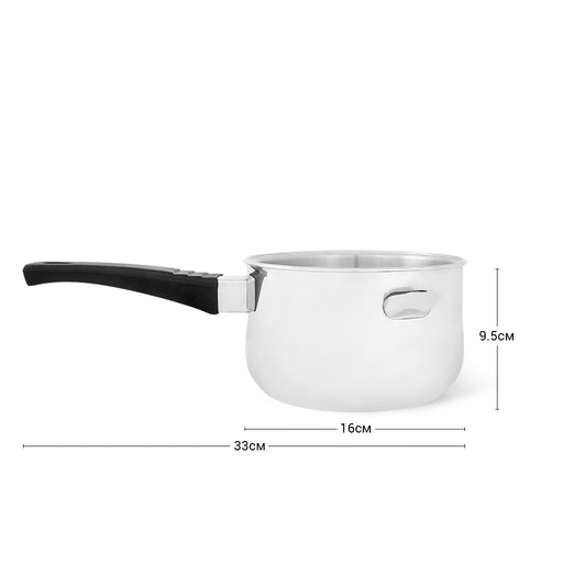 Saucepan BAIN-MARIE with double walls  16x9.5 cm  950ml without lid (stainless steel)