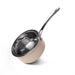 Saucepan BRIGITTE 16x7.5 cm  1.4 LTR with glass lid (stainless steel)