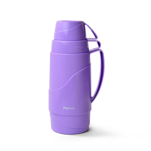 Vacuum bottle 1000 ml PURPLE with glass liner